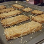 Sesame seeds make it crunchy. Sesame seeds make it crunchy.