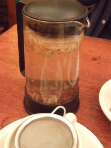 tea at the Organic Grill tea at the Organic Grill