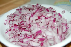 diced onion