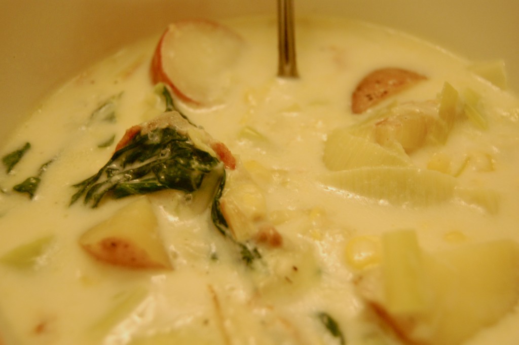 potato and leek chowder