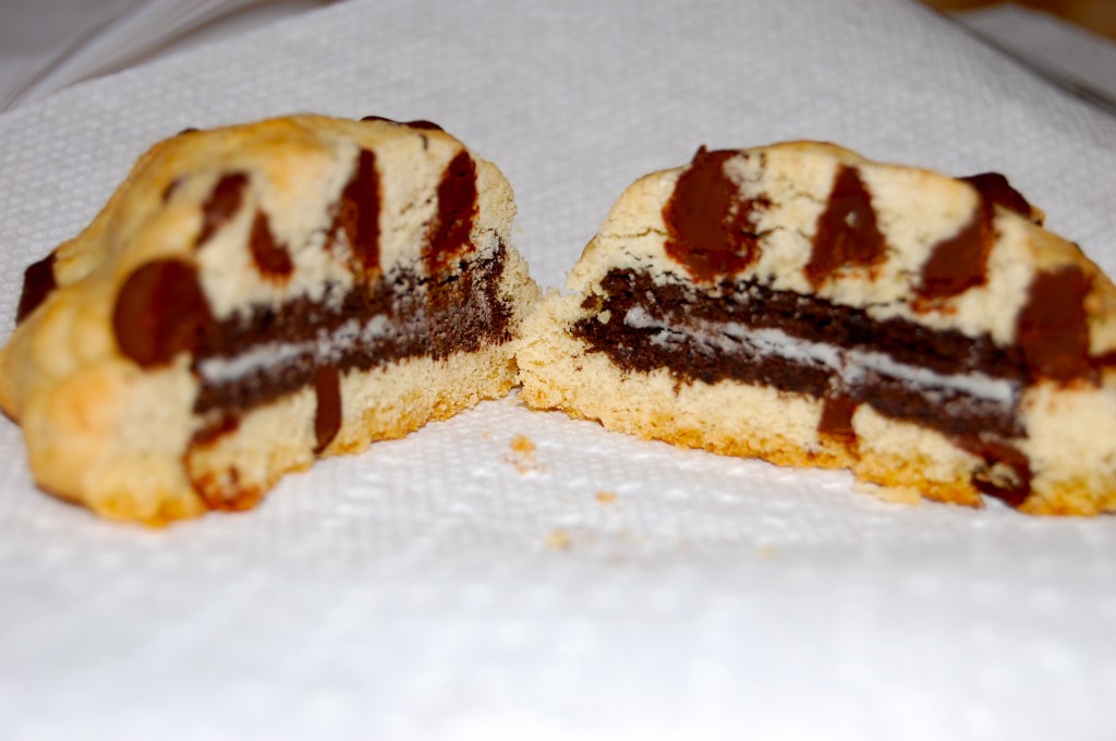 oreo stuffed chocolate chip cookies