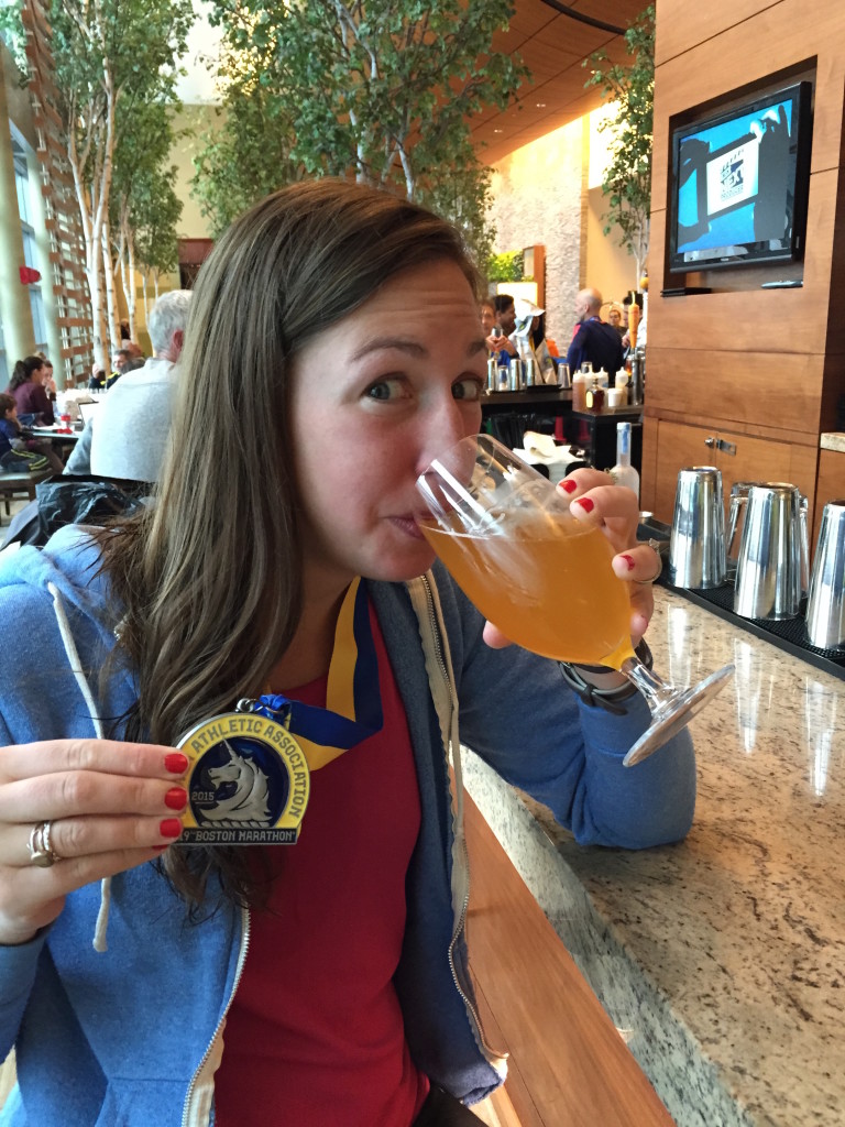 Post-marathon beer